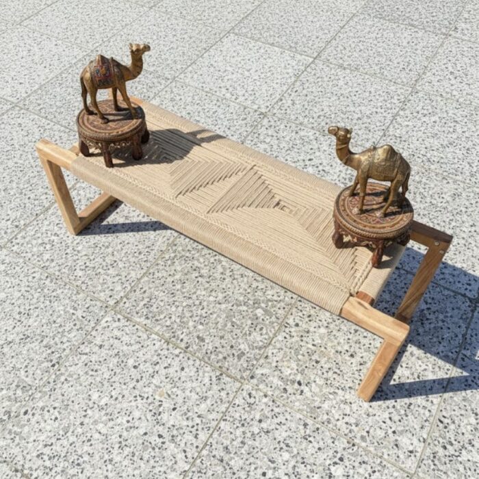 Furnshine - Mosley Boho Woven Bench (Beige Color) - Image 7