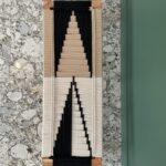 Furnshine - Aston Solid Wood Woven Bench with Black Metal Legs (Beige, White & Black) - Image 8