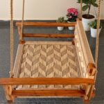 Furnshine - Bradley Single Seater Armrest & Backrest Swing (Beige & Light Brown Pattern) - Image 8