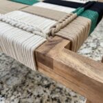 Furnshine - Clifton Solid Wood Woven Stool (Beige, White, Green & Black) - Image 9