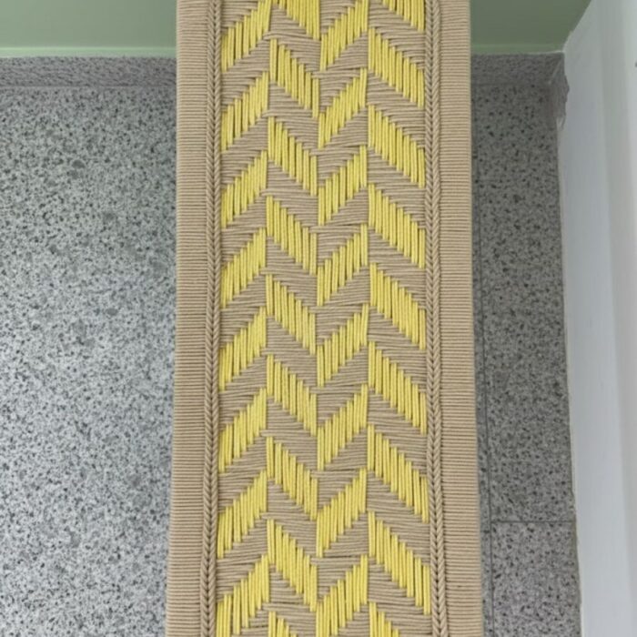Furnshine - Arledge Yellow & Beige Woven Swing for Adults & Kids - Image 8