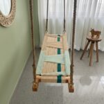 Furnshine - Patti Hand Woven Swing for Adults & Kids (Beige & Pastel Green) - Image 7