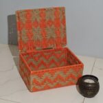 Furnshine - Flint Artisanal Handwoven Bright Orange & Beige Gift Hamper