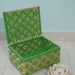 Furnshine - Palmer Luxury Green and Gold Gift Box for Celebrations | Handmade Craft