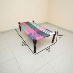 Furnshine - Kent Solid Sheesham Wood Handwoven Charpai/Khatiya (Multicolor) - Image 3