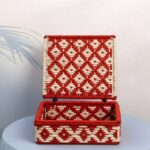Furnshine - Onslow Handmade Red & Ivory Multipurpose Box – Elegant Home Storage Solution - Image 2