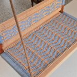 Furnshine - Moe Handmade Blue & Beige Rope Woven Swing with Backrest | Wooden Indoor Jhula for Home Décor - Image 2