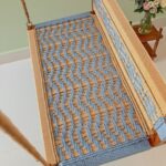 Furnshine - Moe Handmade Blue & Beige Rope Woven Swing with Backrest | Wooden Indoor Jhula for Home Décor - Image 3