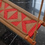 Furnshine - Nick Handwoven Vibrant Red & Natural Jute Rope Swing | Wooden Indoor Jhula for Home Décor - Image 4