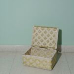 Furnshine - Ripley Eco-Friendly Handwoven Ivory & Metallic Gold Storage/Gift Box - Image 4