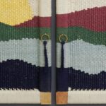 Furnshine - Sal Two Door Solid Wood Handwoven Sunset Art Design Sideboard Cabinet - Image 4