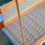 Furnshine - Moe Handmade Blue & Beige Rope Woven Swing with Backrest | Wooden Indoor Jhula for Home Décor - Image 6