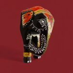 Furnshine - Hand Painted Black Wooden Elephant Figurine | 7x4x3.5 Inch Jodhpur Rajasthani Decor for Table, Pooja Room, Diwali Gifts - Indian Handicraft