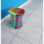 Furnshine - Handwoven Colorful Iron Base Woven Mudha Stool | Handmade Artisan Seating for Home Decor - Image 2