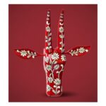 Furnshine - Vibrant Handcrafted Red Wooden Bull Face Wall Hanging for Ethnic Home Décor - Image 2