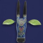 Furnshine - Handcrafted Wooden Painted Cow Face Wall Décor | Traditional Indian Folk Art Home Decoration - Image 2