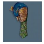 Furnshine - Hand Painted Blue Wooden Peacock Wall Hanging | 11x5 Inch Rajasthani Tribal Decor for Living Room, Pooja, Diwali Gifts - Image 2
