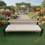 Furnshine - Todd Handwoven Charpai Bench with Backrest | Handmade Wooden Rope Bench for Indoor & Outdoor Use - Image 3