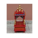 Furnshine - Multicolor Wooden Pooja Mandir for Home with Drawer – 15x8x18 Inch Temple - Image 3