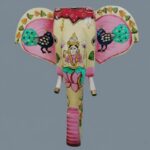 Furnshine - Handcrafted Lakshmi Elephant Wooden Wall Hanging - Pink Peacock Rajasthani Vastu Decor - Image 3