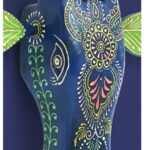 Furnshine - Handcrafted Wooden Painted Cow Face Wall Décor | Traditional Indian Folk Art Home Decoration - Image 4