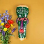 Furnshine - Wall Mask Nazar Battu | 15 Inch African Tribal Wood Mask - Egyptian Hanging Decor for Home Entrance, Door, Balcony - Buy Nazar Battu Online - Image 10