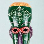 Furnshine - Wall Mask Nazar Battu | 15 Inch African Tribal Wood Mask - Egyptian Hanging Decor for Home Entrance, Door, Balcony - Buy Nazar Battu Online - Image 12