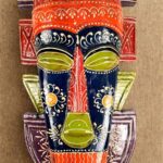Furnshine - Handcrafted Multicolor Tribal Wooden Wall Mask - 20 Inch Nazar Battu African Egyptian Hanging for Home Entrance, Living Room, Balcony Decor - Image 13