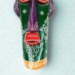 Furnshine - Wall Mask Nazar Battu | 15 Inch African Tribal Wood Mask - Egyptian Hanging Decor for Home Entrance, Door, Balcony - Buy Nazar Battu Online - Image 13