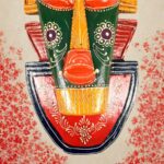 Furnshine - Nazar Battu Tribal Wall Mask 20 Inch Orange/Green - Handcrafted African Egyptian Wooden Face Hanging for Home Entrance, Living Room, Door, Balcony Decor & Gifts - Image 13