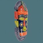 Furnshine - Handcrafted Multicolor Tribal Wooden Wall Mask - 20 Inch Nazar Battu African Egyptian Hanging for Home Entrance, Living Room, Balcony Decor - Image 15