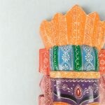 Furnshine - 20" Egyptian Tribal Wall Mask Nazar Battu - Large Wooden Hanging for Home Entrance, Living Room, Balcony Decor | Afro-Egyptian Evil Eye Protection - Image 15