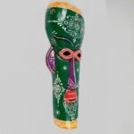 Furnshine - Wall Mask Nazar Battu | 15 Inch African Tribal Wood Mask - Egyptian Hanging Decor for Home Entrance, Door, Balcony - Buy Nazar Battu Online - Image 15