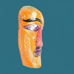 Furshine - Multicolour Wooden Tribal Wall Mask Set (Pack of 5) for Home Entrance & Living Room Wall Decor – Handcrafted Nazar Battu Masks for Ethnic Wall Art & Gifting - Image 16