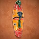 Furnshine - Orange/Yellow/Blue Tribal Mask Wall Hanging | Nazar Battu | Handcrafted Wooden 18 Inch Decor for Home Entrance, Living Room, Balcony - Image 16