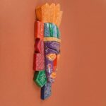 Furnshine - 20" Egyptian Tribal Wall Mask Nazar Battu - Large Wooden Hanging for Home Entrance, Living Room, Balcony Decor | Afro-Egyptian Evil Eye Protection - Image 16