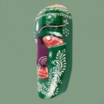 Furshine - Multicolour Wooden Tribal Wall Mask Set (Pack of 5) for Home Entrance & Living Room Wall Decor – Handcrafted Nazar Battu Masks for Ethnic Wall Art & Gifting - Image 19