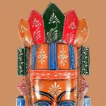 Furnshine - 20" Egyptian Tribal Wall Mask Nazar Battu - Large Wooden Hanging for Home Entrance, Living Room, Balcony Decor | Afro-Egyptian Evil Eye Protection - Image 19