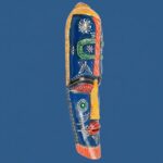 Furnshine -Vibrant Wooden Tribal Wall Mask Nazar Battu for Home Entrance & Living Room Wall Decor – 18 inch Handcrafted African-Style Face Hanging - Image 21