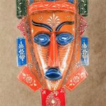Furnshine - 20" Egyptian Tribal Wall Mask Nazar Battu - Large Wooden Hanging for Home Entrance, Living Room, Balcony Decor | Afro-Egyptian Evil Eye Protection - Image 21