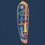 Furnshine -Vibrant Wooden Tribal Wall Mask Nazar Battu for Home Entrance & Living Room Wall Decor – 18 inch Handcrafted African-Style Face Hanging - Image 22