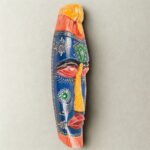 Furnshine - Orange/Yellow/Blue Tribal Mask Wall Hanging | Nazar Battu | Handcrafted Wooden 18 Inch Decor for Home Entrance, Living Room, Balcony - Image 23