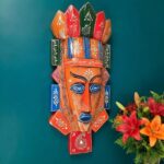 Furnshine - 20" Egyptian Tribal Wall Mask Nazar Battu - Large Wooden Hanging for Home Entrance, Living Room, Balcony Decor | Afro-Egyptian Evil Eye Protection - Image 24