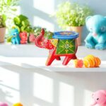Furnshine - Cute Handcrafted Wooden Small Elephant Stool - Hand-Painted Indian Decor for Pooja, Home Showpiece (5"L x 3"W x 4"H) - Image 3
