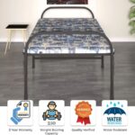 Furnshine - Multicolor Metal Folding Bed with Soft Mattress | Foldable Bed for Guest Room & Small Spaces - Image 3