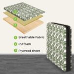 Furnshine - Metal Folding Bed with Firm Green Mattress | Space-Saving Portable Bed for Home & Guests - Image 3