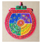 Furnshine - Multicolour Wooden Elephant Stool - Indian Handicrafts Home Decor, Pooja & Foyer (8"H x 10.5"L x 8"W) - Image 4