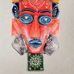 Furnshine - 20" Egyptian Tribal Wall Mask Nazar Battu - Large Wooden Hanging for Home Entrance, Living Room, Balcony Decor | Afro-Egyptian Evil Eye Protection - Image 4