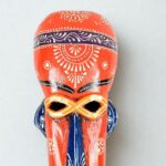 Furnshine - Wall Mask Nazar Battu | 15 Inch African Tribal Wood Mask - Egyptian Hanging Decor for Home Entrance, Door, Balcony - Buy Nazar Battu Online - Image 4