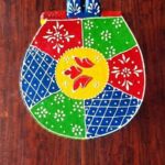 Furnshine - Wooden Elephant Stool Multicolor Design - Handcrafted Indian Home Decor 6x9x6.5 Inches - Image 4